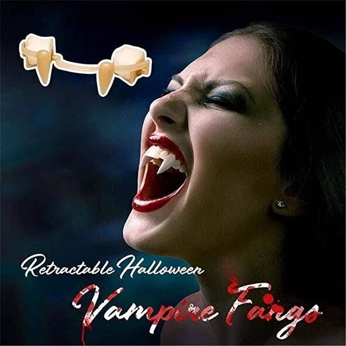Colmillos de vampiro retráctiles de Halloween – melosashop